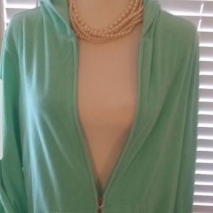 PLUSH & LUSH Zip Front Hoodie